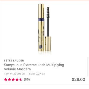 Estée Lauder BLACK mascara. Used ONCE.